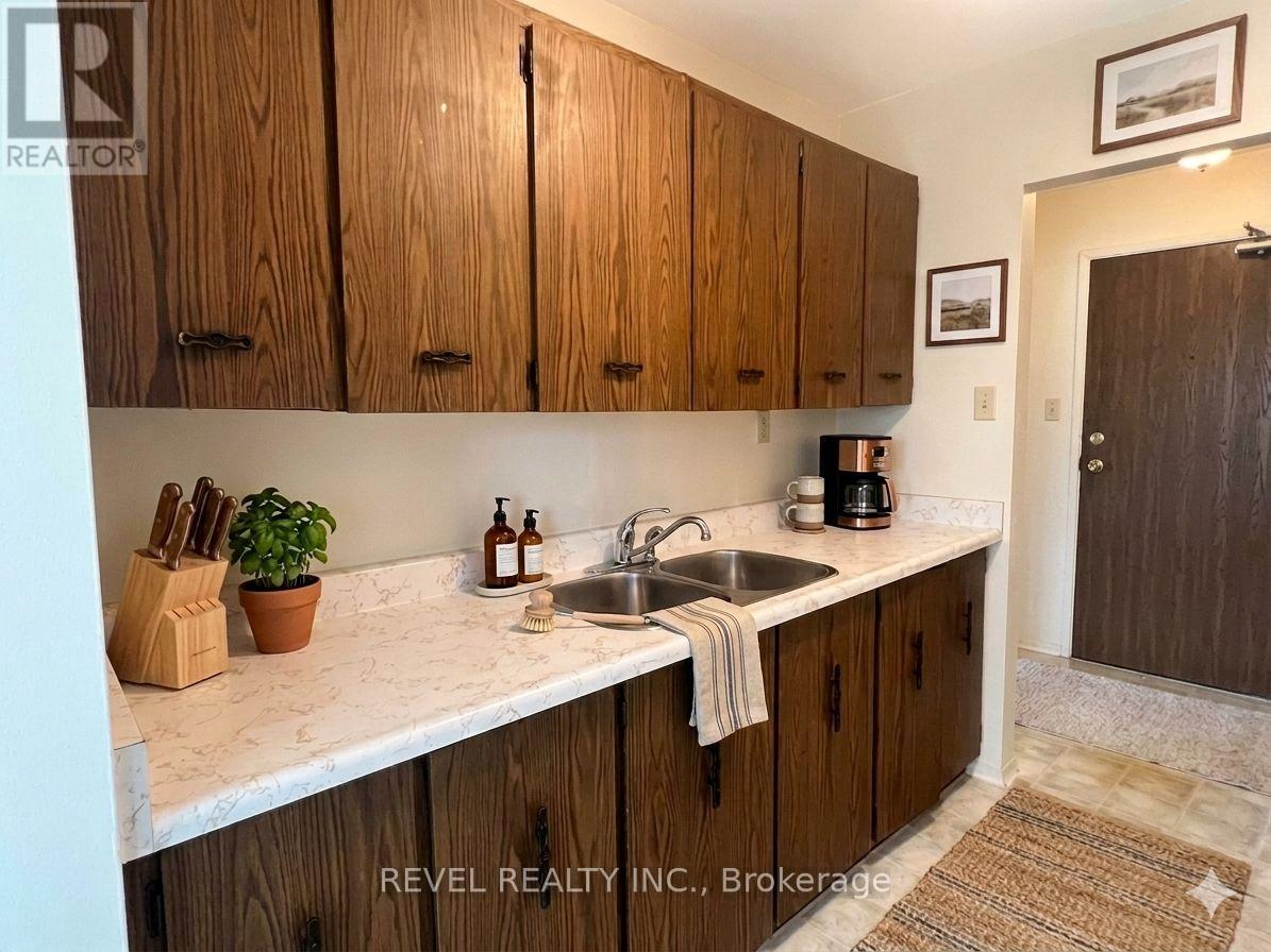 407 - 359 Geneva Street S, St. Catharines, ON - Indoor Photo Showing Kitchen With Double Sink