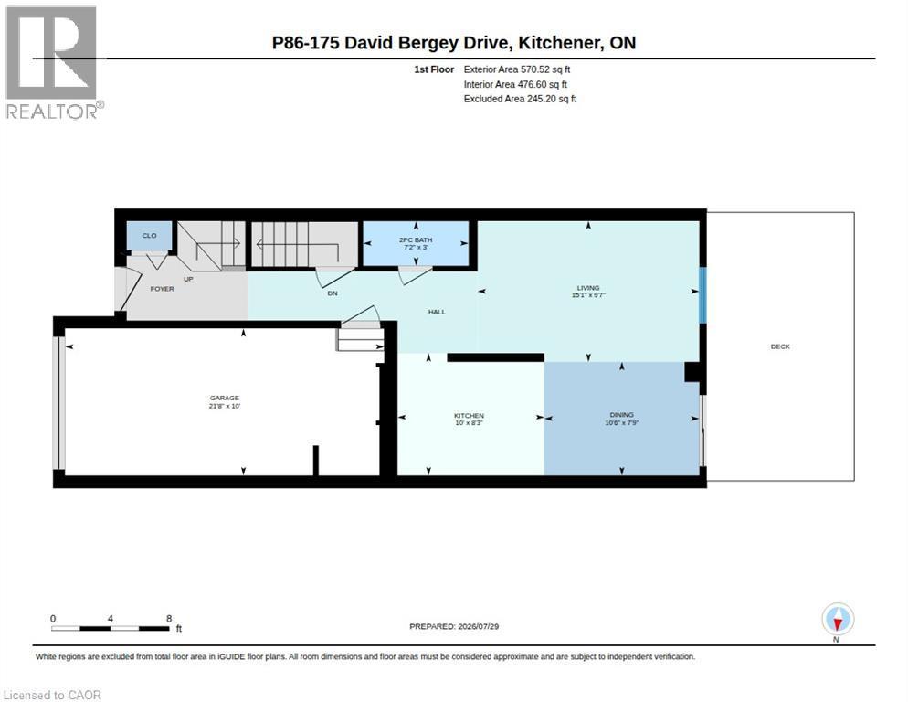 Floor plan - 175 David Bergey Drive Unit# P86, Kitchener, ON - Other