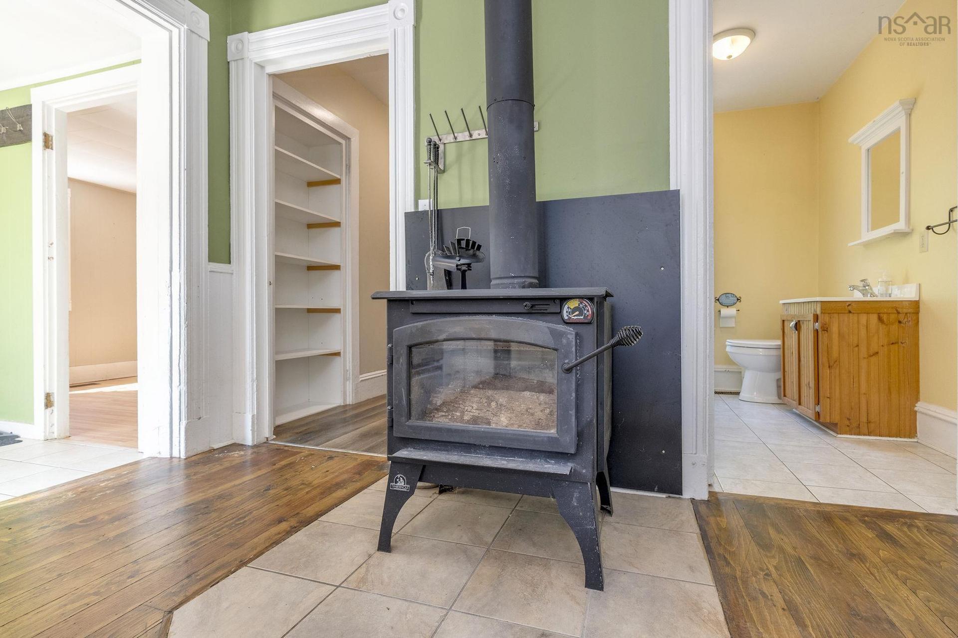 4902 Highway 1, Waterville, NS - Indoor With Fireplace