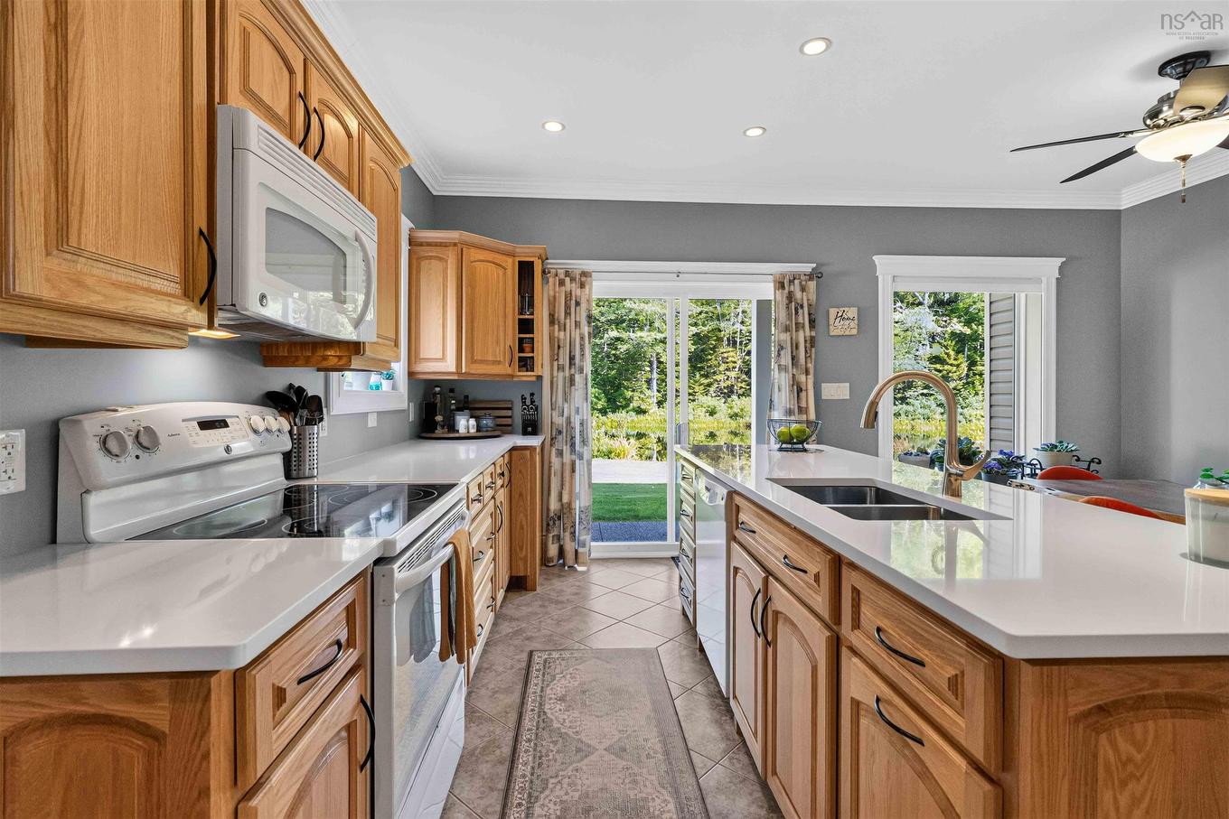 98 Canoe Lake Cove Road, Leminster, NS - Indoor Photo Showing Kitchen With Double Sink