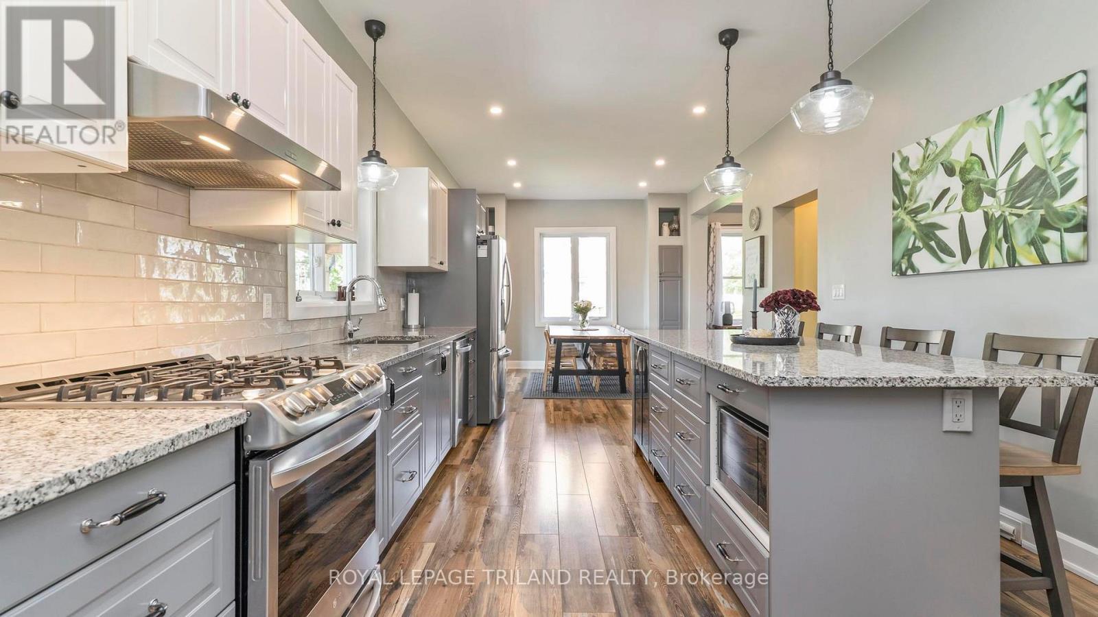 33134 Back Street, Dutton/Dunwich (Iona), ON - Indoor Photo Showing Kitchen With Upgraded Kitchen