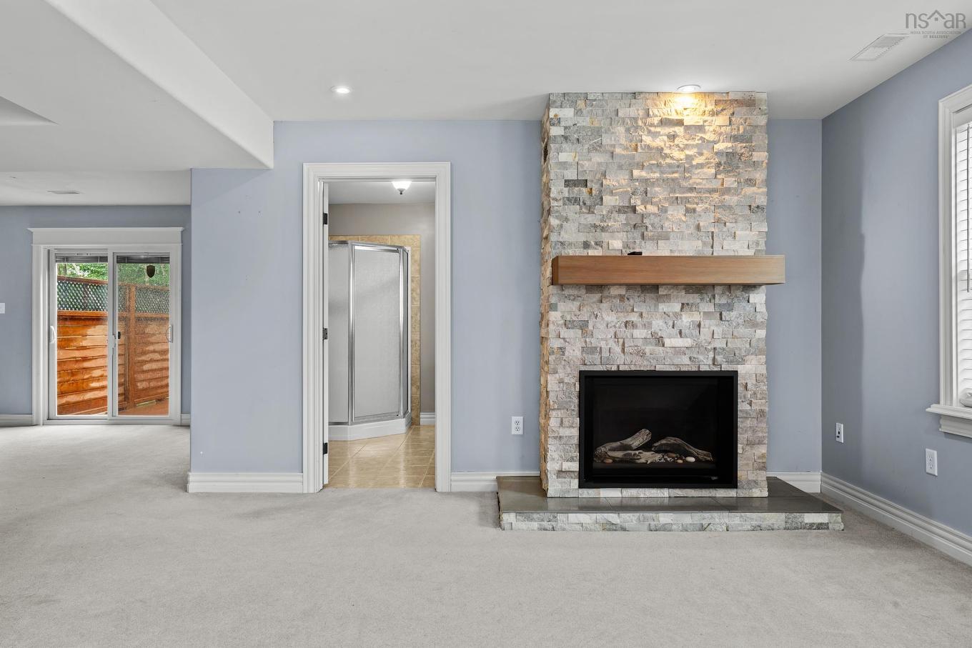 45 Stirling Drive, Cole Harbour, NS - Indoor Photo Showing Living Room With Fireplace