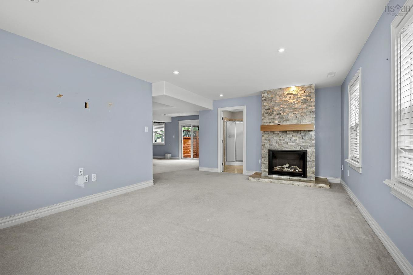 45 Stirling Drive, Cole Harbour, NS - Indoor Photo Showing Living Room With Fireplace