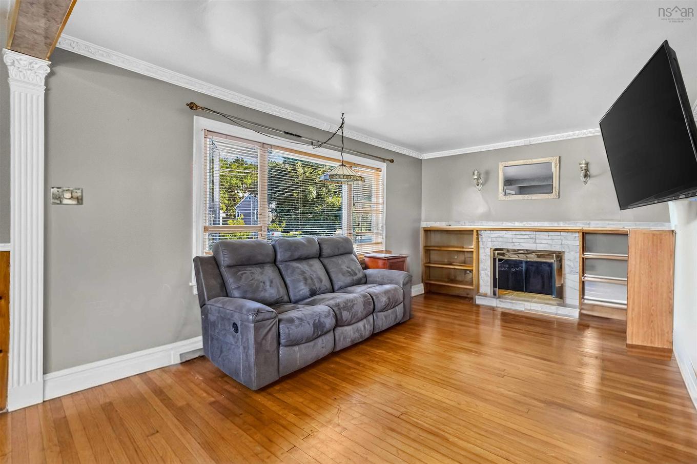 12 Auburn Avenue, Spryfield, NS - Indoor Photo Showing Living Room With Fireplace