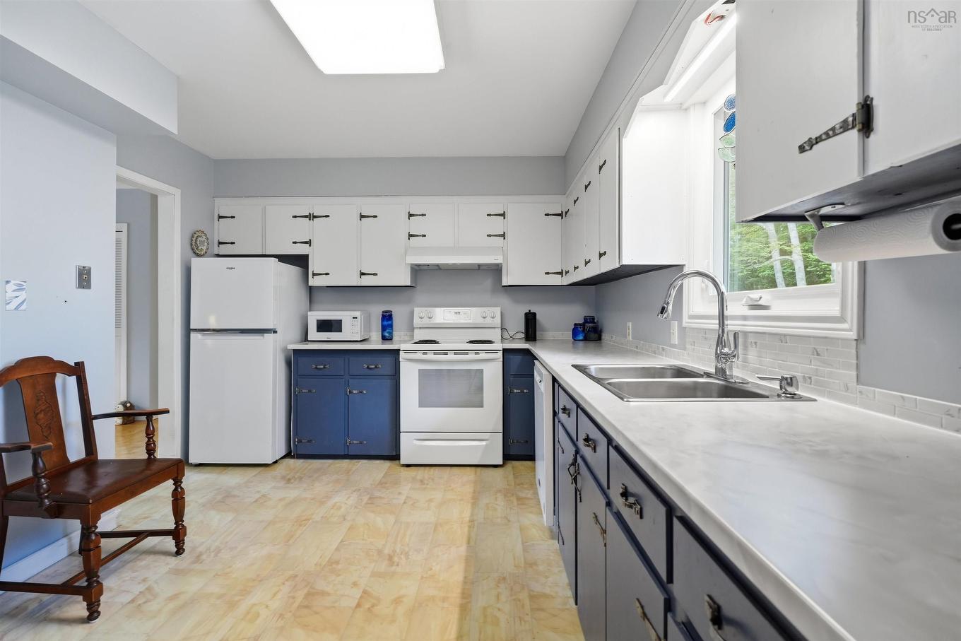 28 Elk Road, Hubley, NS - Indoor Photo Showing Kitchen With Double Sink