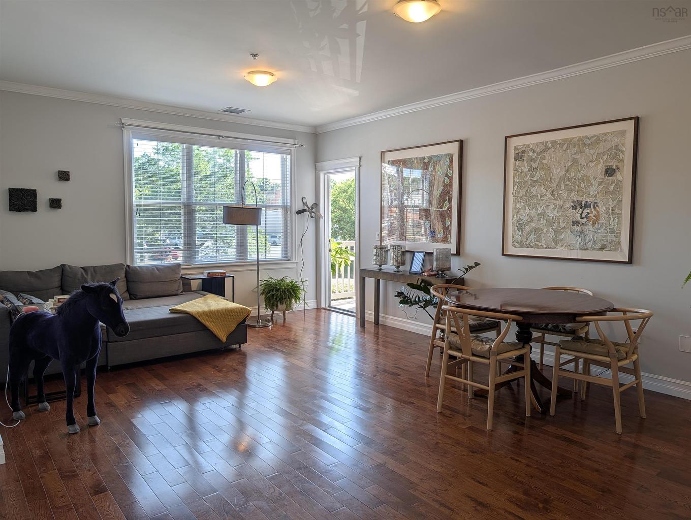 204 24 Harbourside Drive, Wolfville, NS - Indoor Photo Showing Living Room