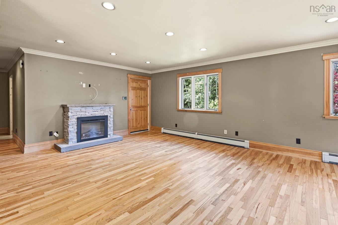 15 Meadow Brook Drive, Beaver Bank, NS - Indoor Photo Showing Living Room With Fireplace