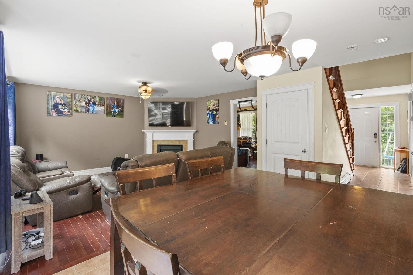 280 Daisywood, Hammonds Plains, NS - Indoor Photo Showing Dining Room With Fireplace