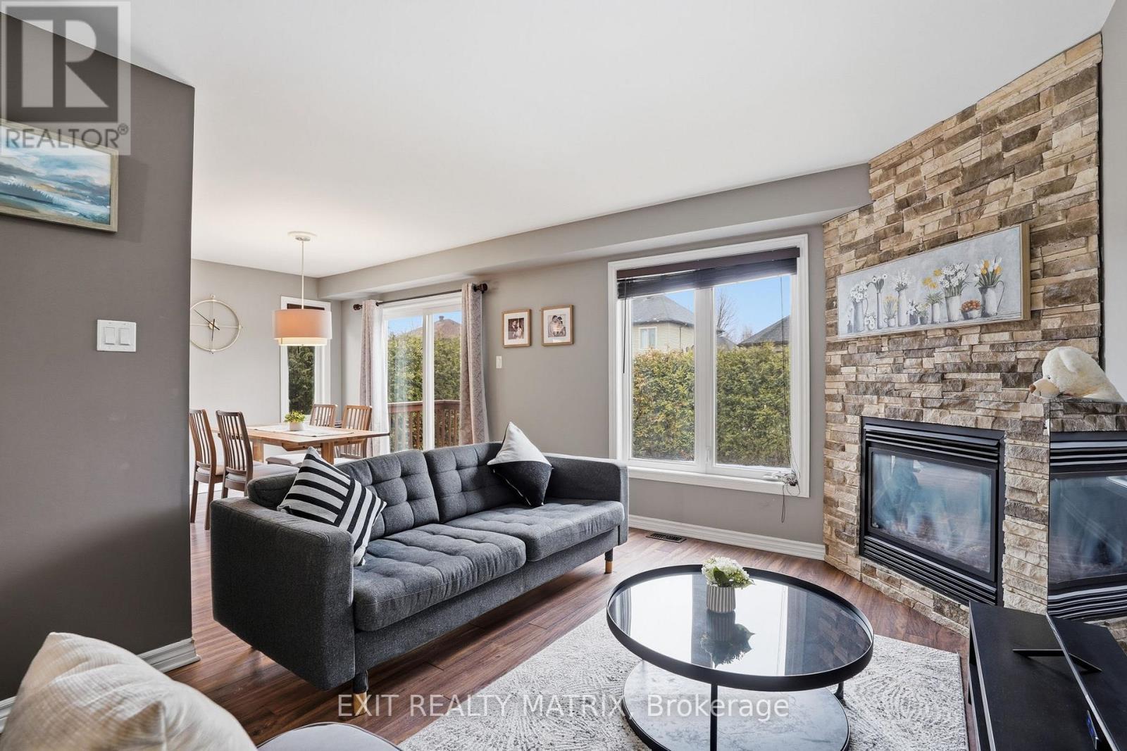 111 Brunet Street, The Nation, ON - Indoor Photo Showing Living Room With Fireplace