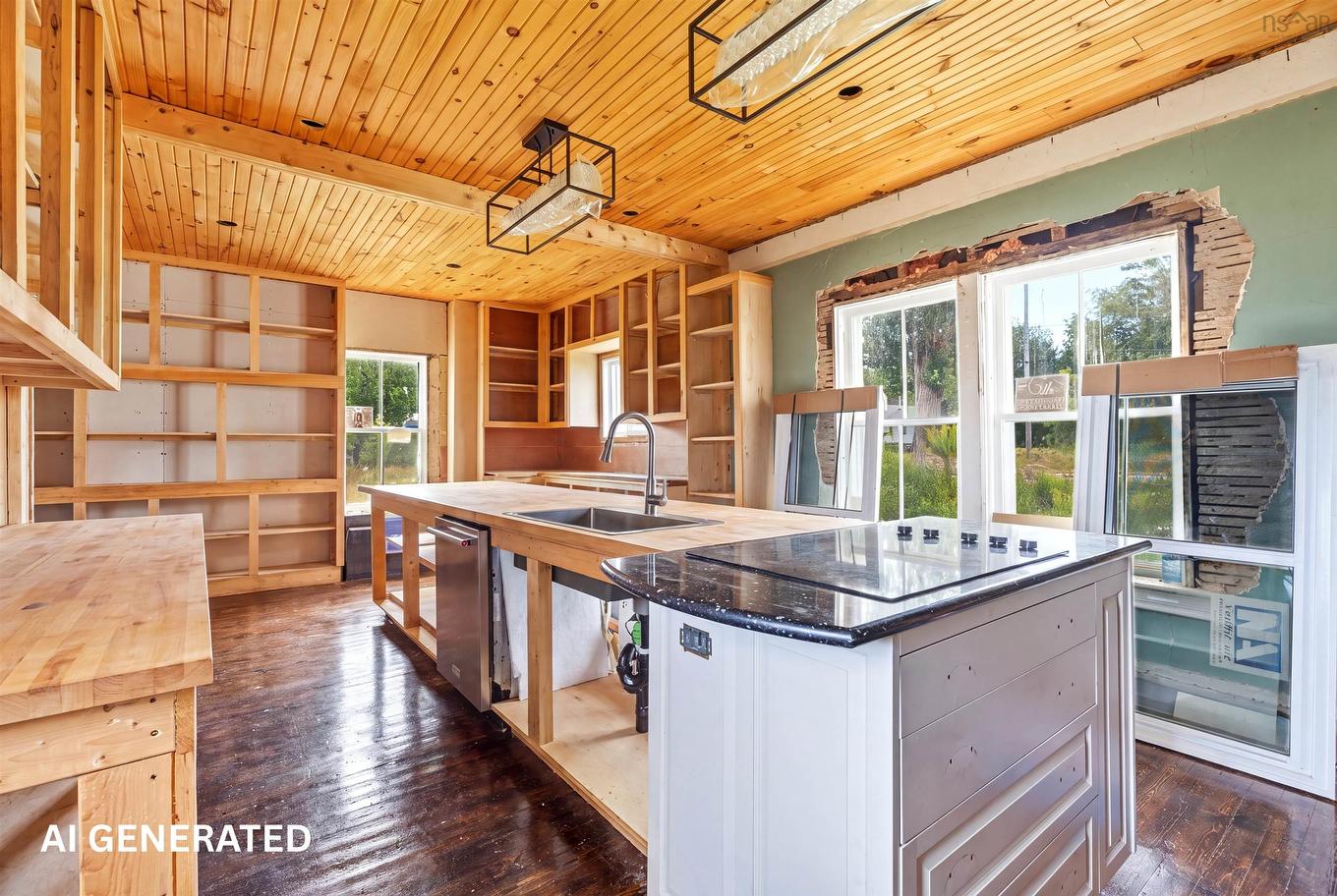 7675 Highway 6, Port Howe, NS - Indoor Photo Showing Kitchen