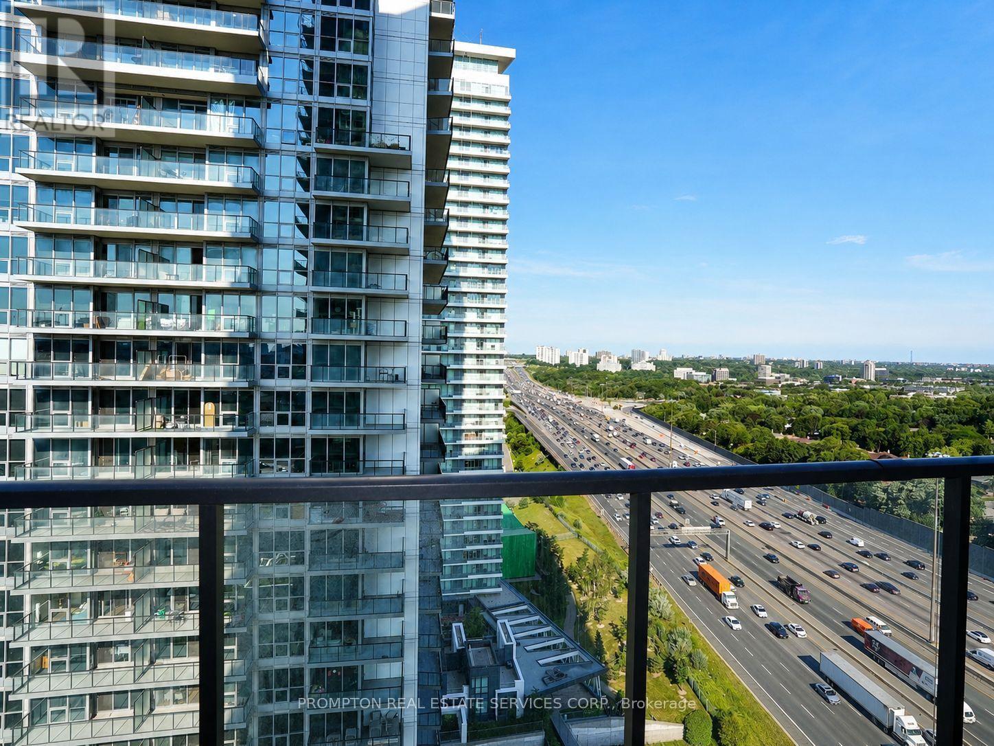 2115 - 85 Mcmahon Drive, Toronto, ON - Outdoor With Balcony With Facade