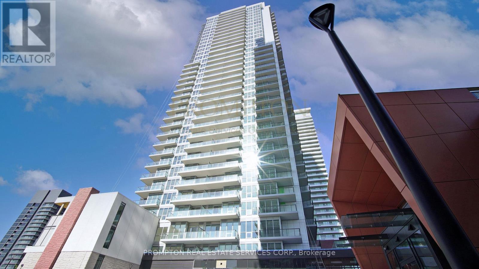 2115 - 85 Mcmahon Drive, Toronto, ON - Outdoor With Balcony With Facade