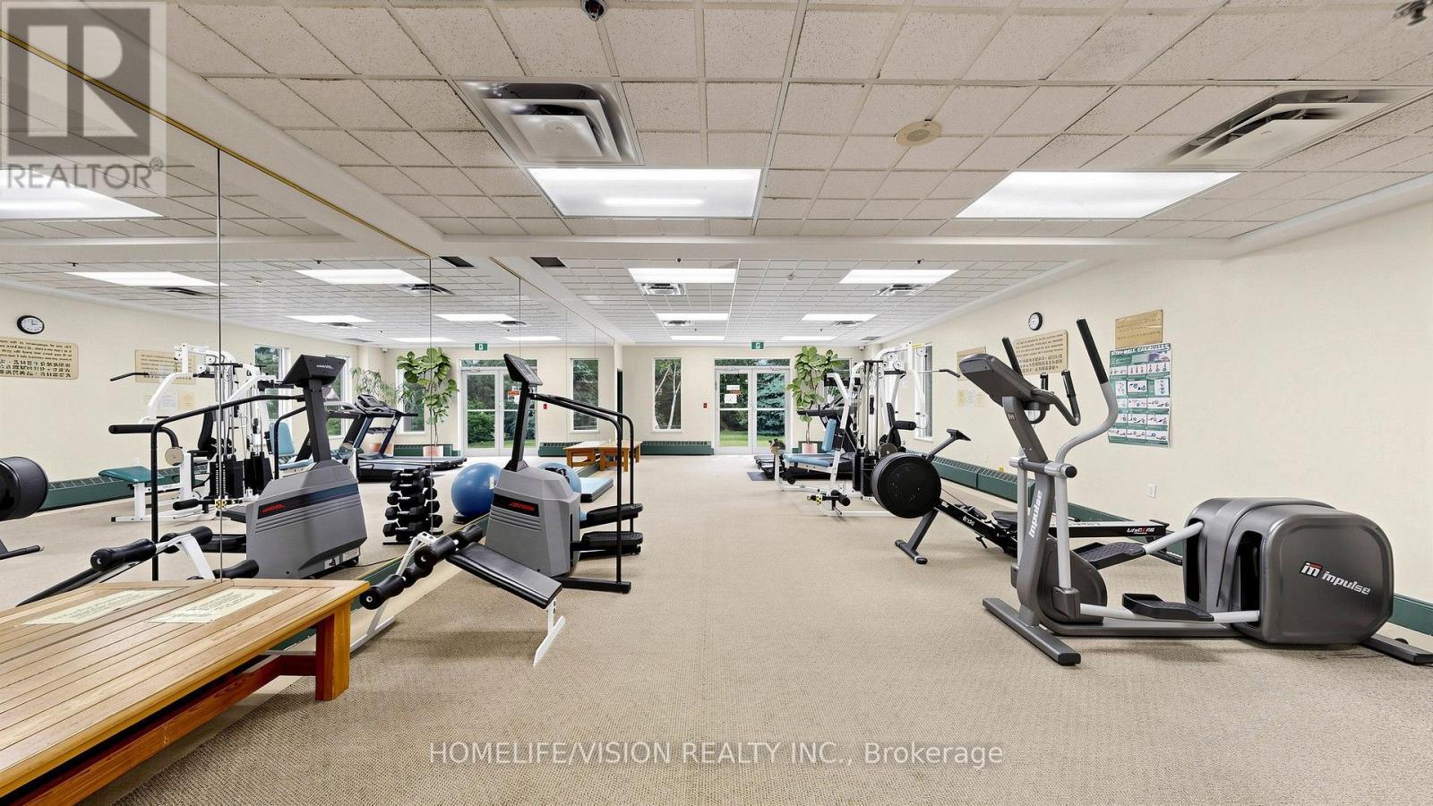 710 - 2628 Mccowan Road, Toronto, ON - Indoor Photo Showing Gym Room