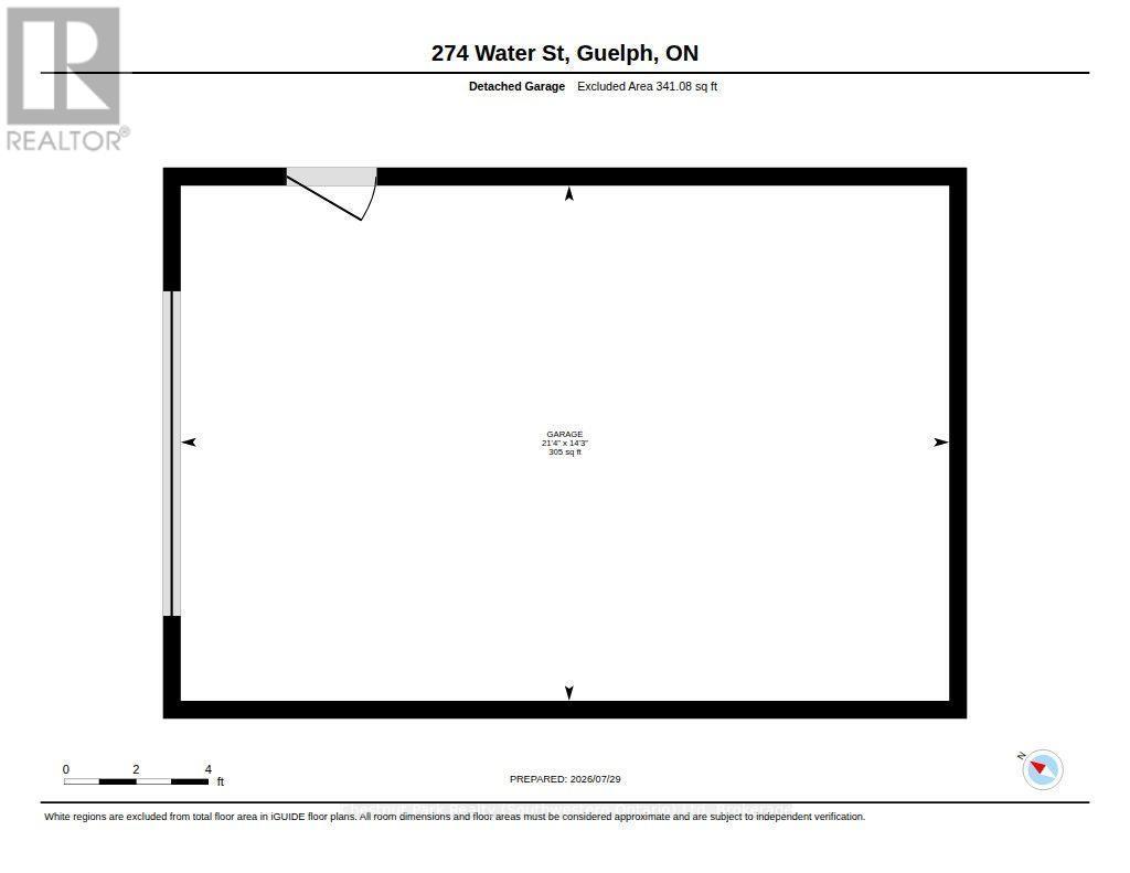 Garage - 274 Water Street, Guelph (Dovercliffe Park/Old University), ON - Other