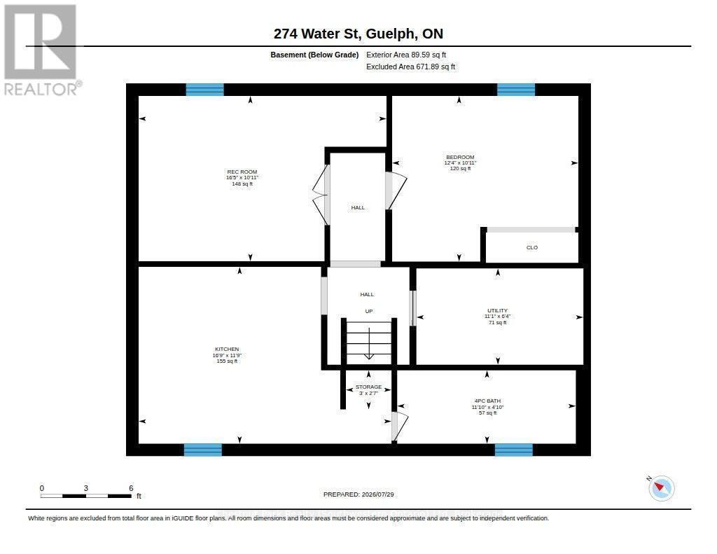 Basement - 274 Water Street, Guelph (Dovercliffe Park/Old University), ON - Other