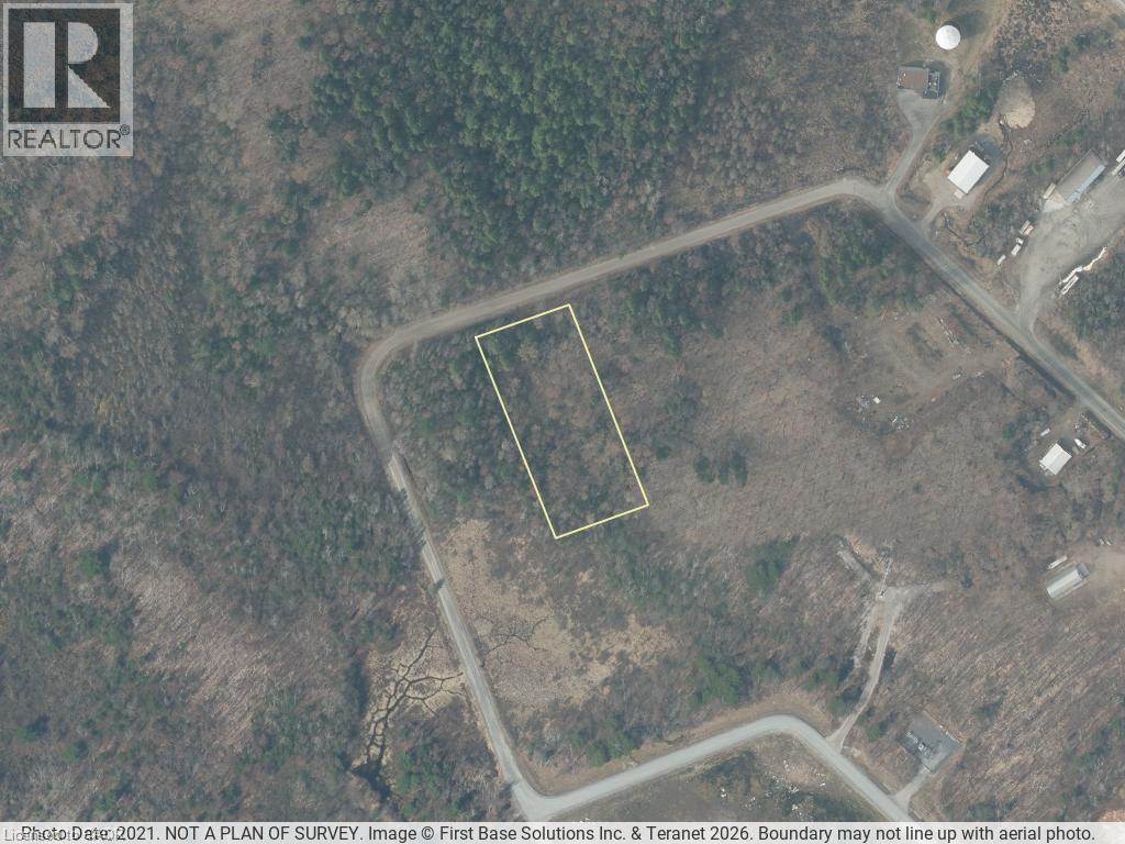 Aerial Photograph. Depicting the property boundary and surrounding land features - 20 Ritchie Drive, Carling, ON