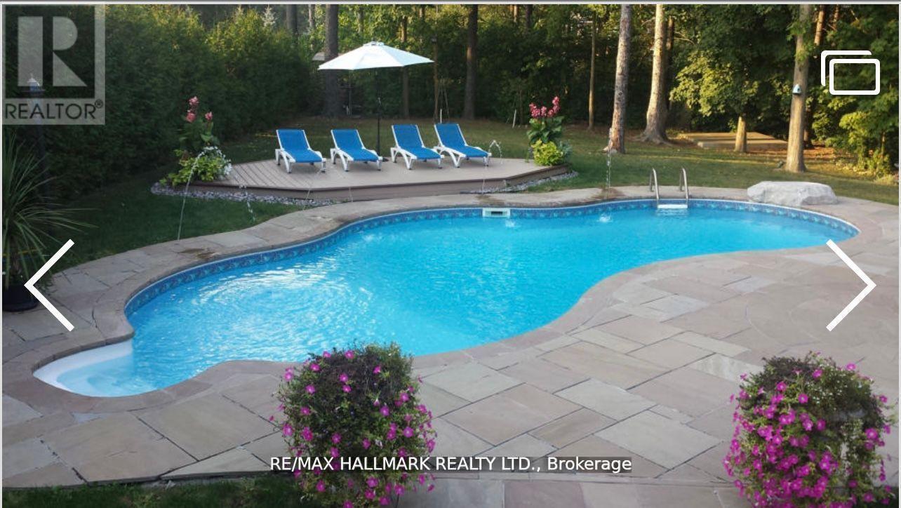 384 Kennedy Street W, Aurora, ON - Outdoor With In Ground Pool With Backyard