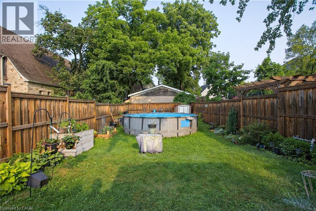 34 Poplar Avenue, Hamilton, ON - Outdoor With Above Ground Pool With Backyard