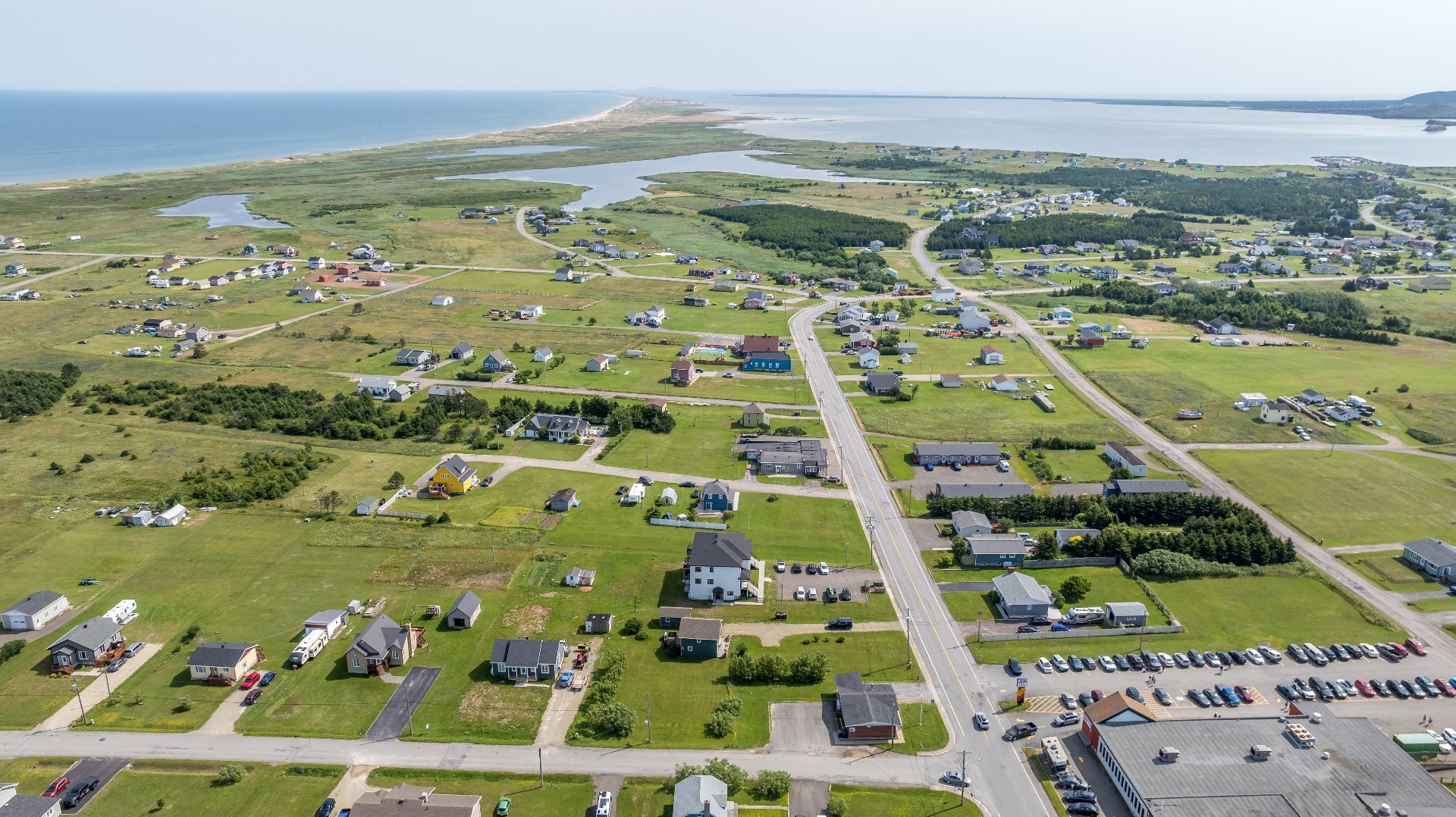 Aerial View - 604 Ch. Des Caps, Les Îles-De-La-Madeleine, QC - Outdoor With View