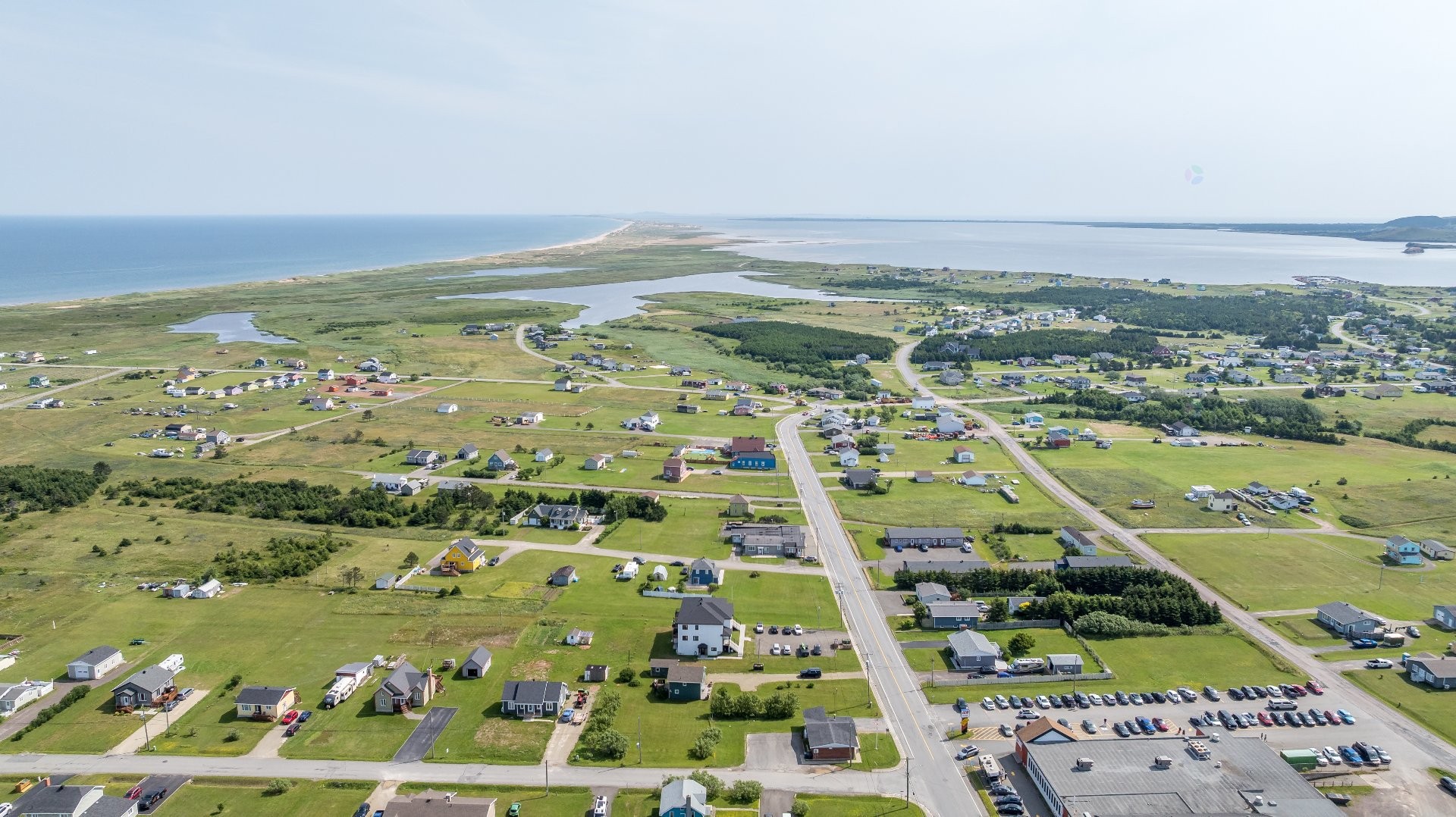 Aerial View - 604 Ch. Des Caps, Les Îles-De-La-Madeleine, QC - Outdoor With View