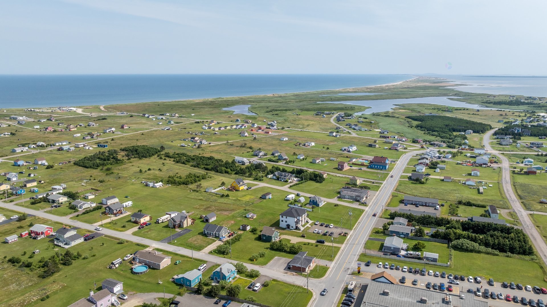 Aerial View - 604 Ch. Des Caps, Les Îles-De-La-Madeleine, QC - Outdoor With Body Of Water With View