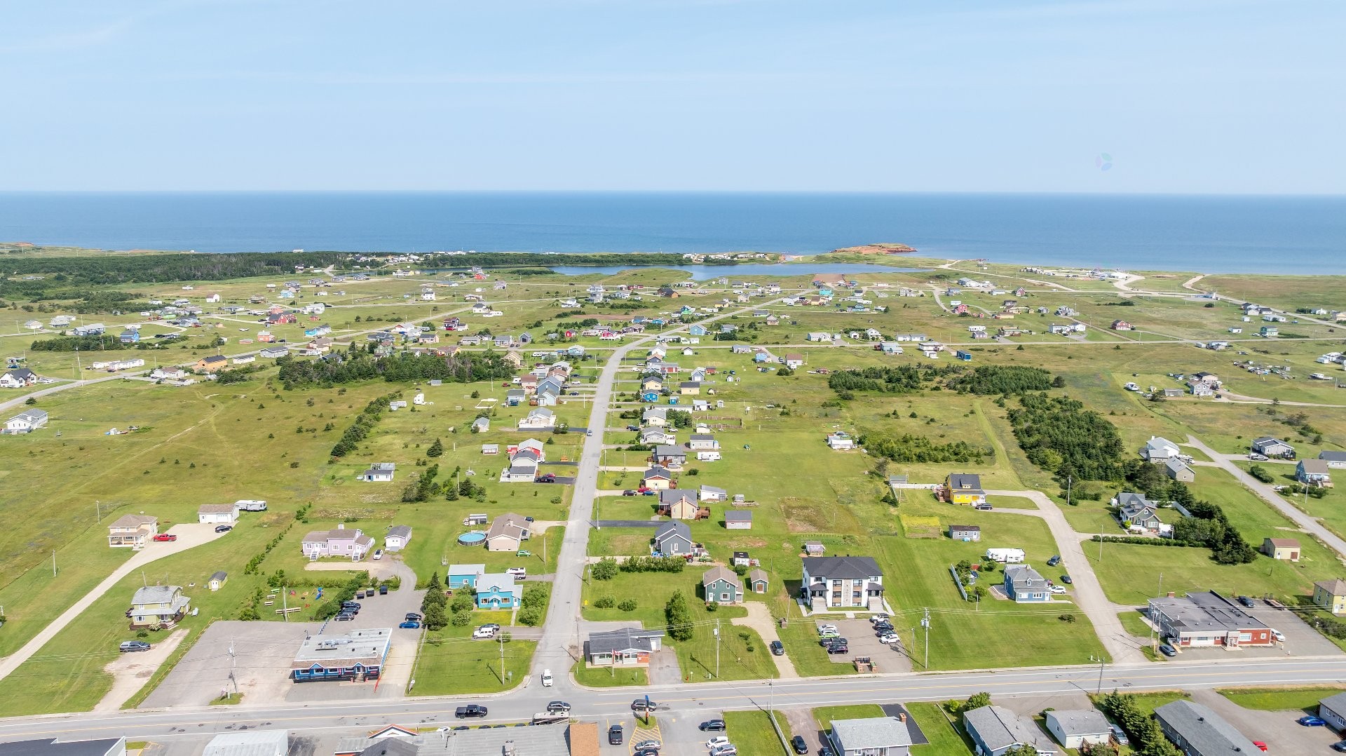 Aerial View - 604 Ch. Des Caps, Les Îles-De-La-Madeleine, QC - Outdoor With View