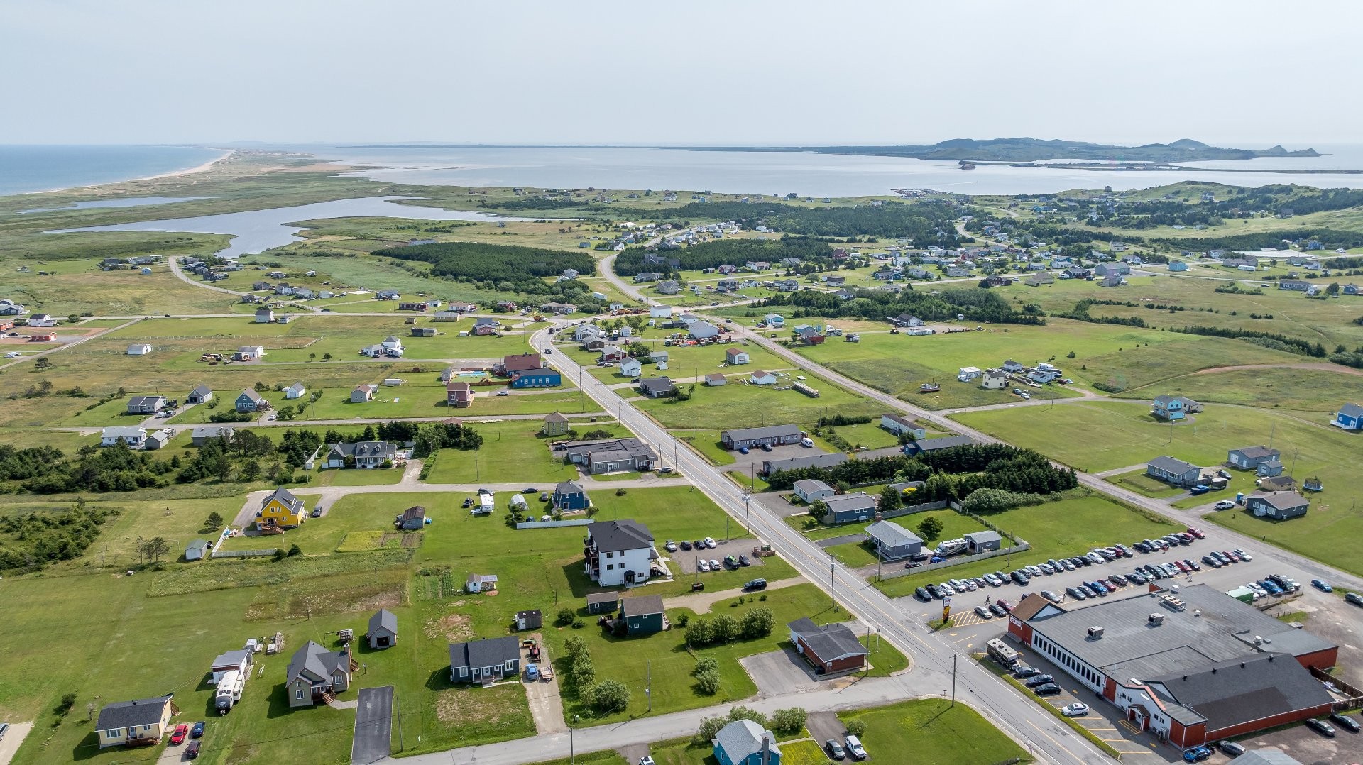 Aerial View - 604 Ch. Des Caps, Les Îles-De-La-Madeleine, QC - Outdoor With View