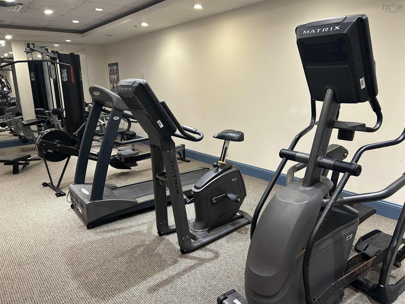 701 1550 Dresden Row, Halifax, NS - Indoor Photo Showing Gym Room