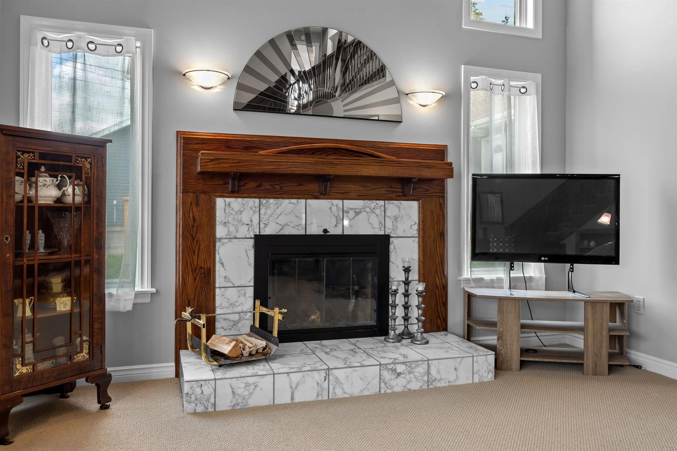 9 Ash Drive, Charlottetown, PE - Indoor Photo Showing Living Room With Fireplace
