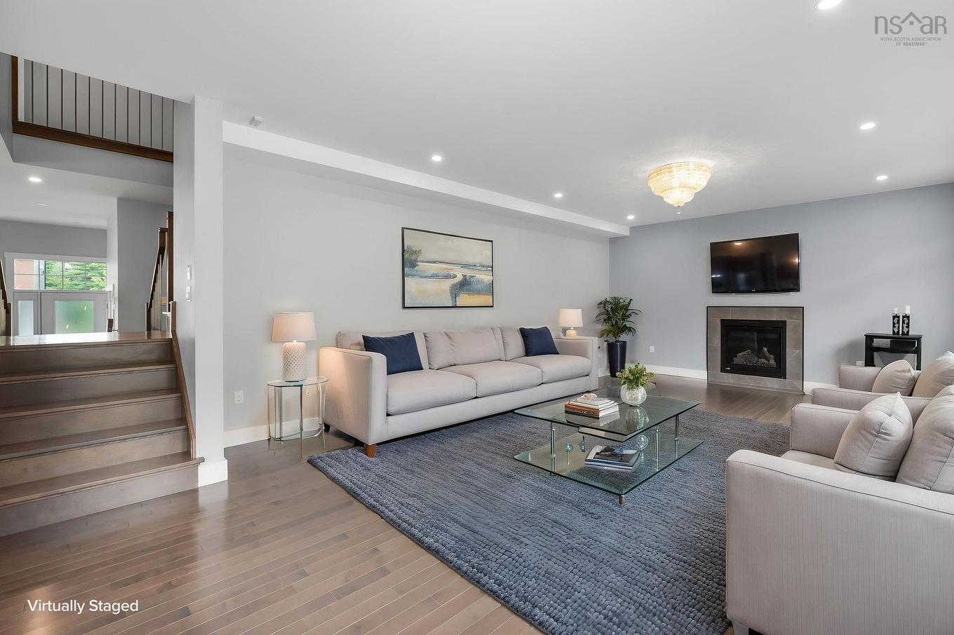 382 Starboard Drive, Halifax, NS - Indoor Photo Showing Living Room With Fireplace