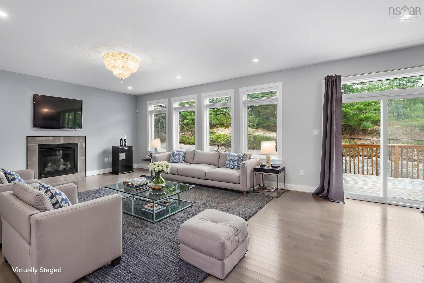 382 Starboard Drive, Halifax, NS - Indoor Photo Showing Living Room With Fireplace