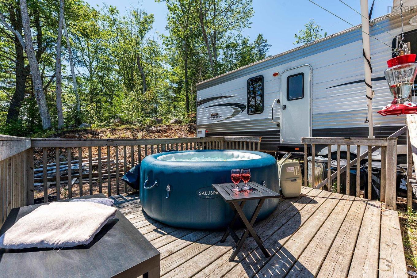 33 Acorn Lane, Lake La Rose, NS - Outdoor With Above Ground Pool With Deck Patio Veranda