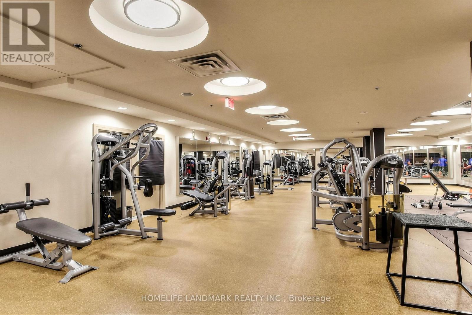 3508 - 80 Absolute Avenue, Mississauga, ON - Indoor Photo Showing Gym Room