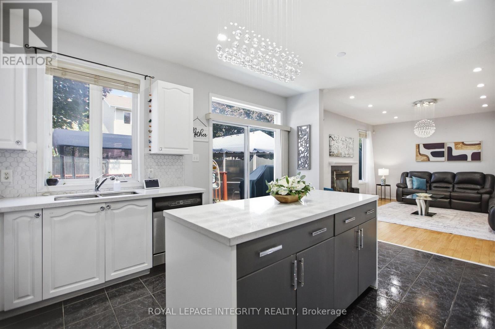 1165 Klondike Road, Ottawa, ON - Indoor Photo Showing Kitchen With Fireplace With Double Sink