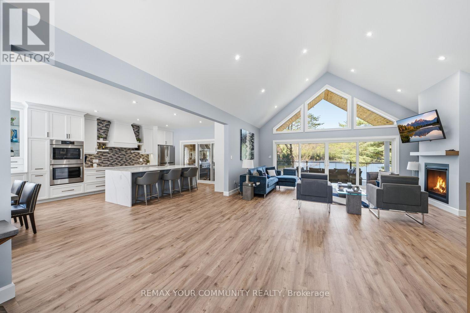 142 Bentley Lake Loop, Faraday, ON - Indoor With Fireplace