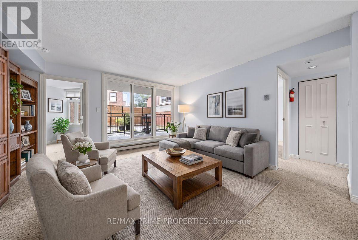 105 - 205 Somerset Street W, Ottawa, ON - Indoor Photo Showing Living Room