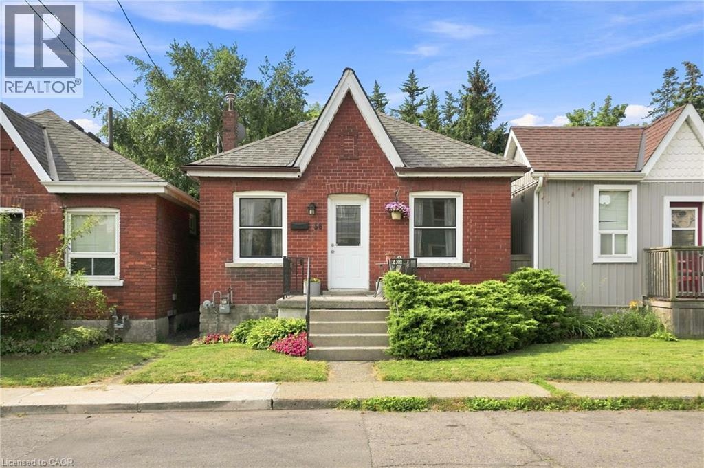 Brick exterior with a prominent front gable - 58 Edinburgh Avenue, Hamilton, ON - Outdoor