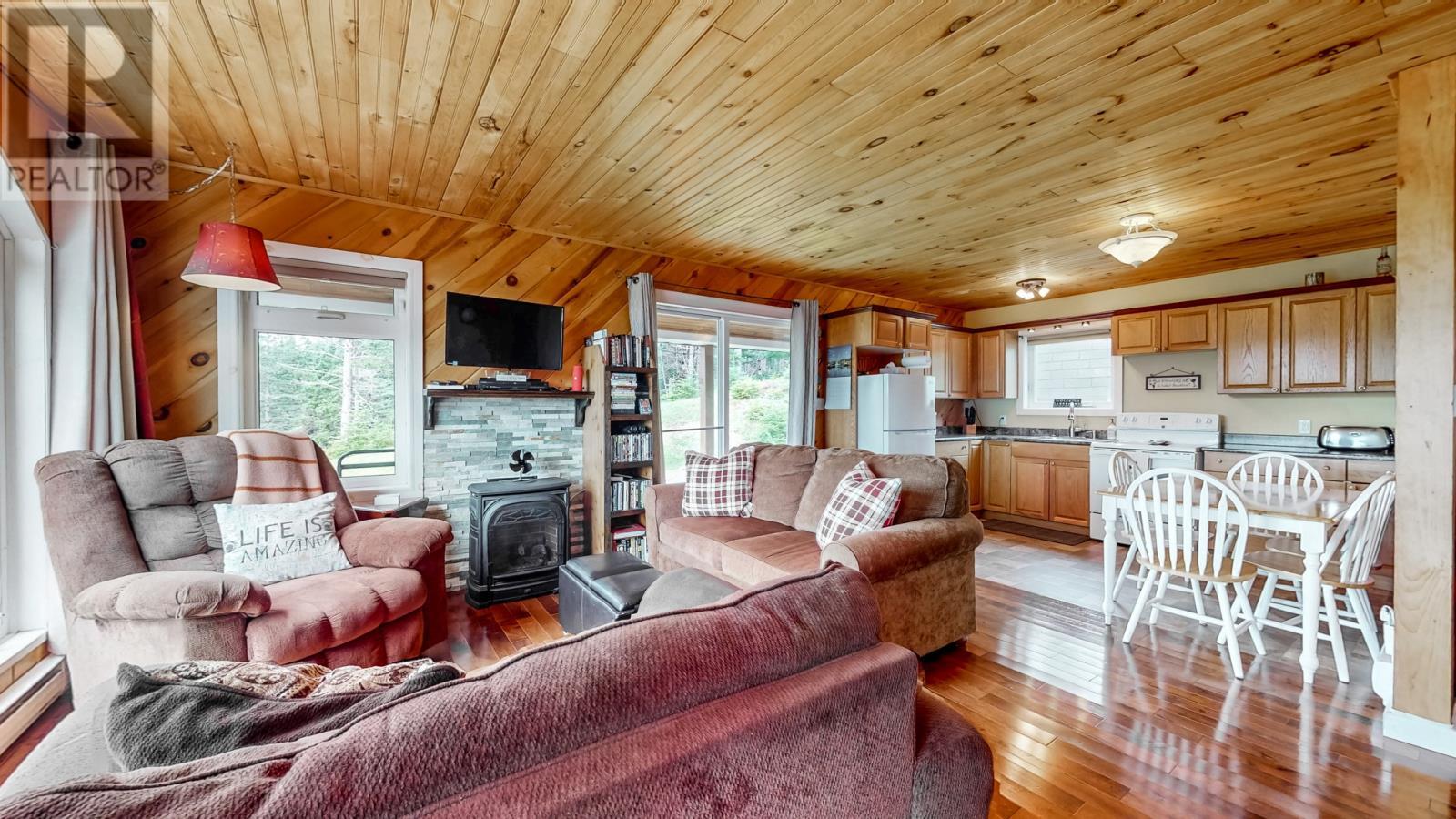 248 Main (Route 93) Road, Mount Carmel, NL - Indoor Photo Showing Living Room With Fireplace
