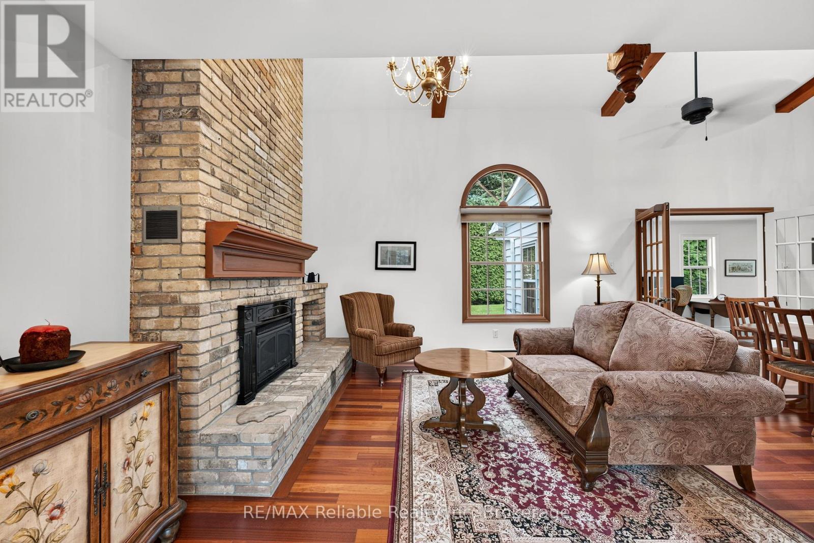 60 Tuyll Street, Bluewater (Bayfield), ON - Indoor Photo Showing Living Room With Fireplace