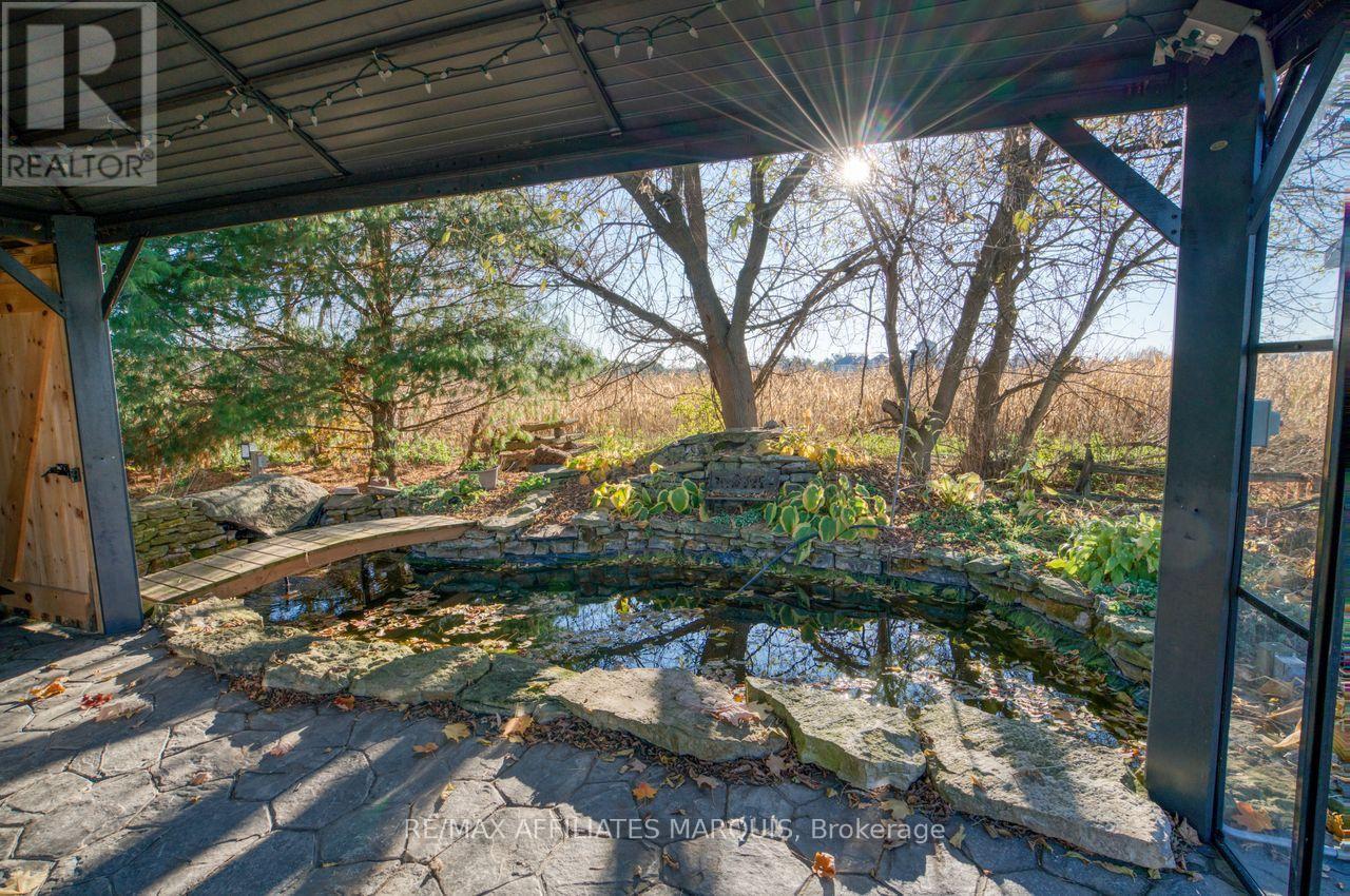ideal pond near the gazebo - 421 Summers Road, Rideau Lakes, ON - Outdoor With View