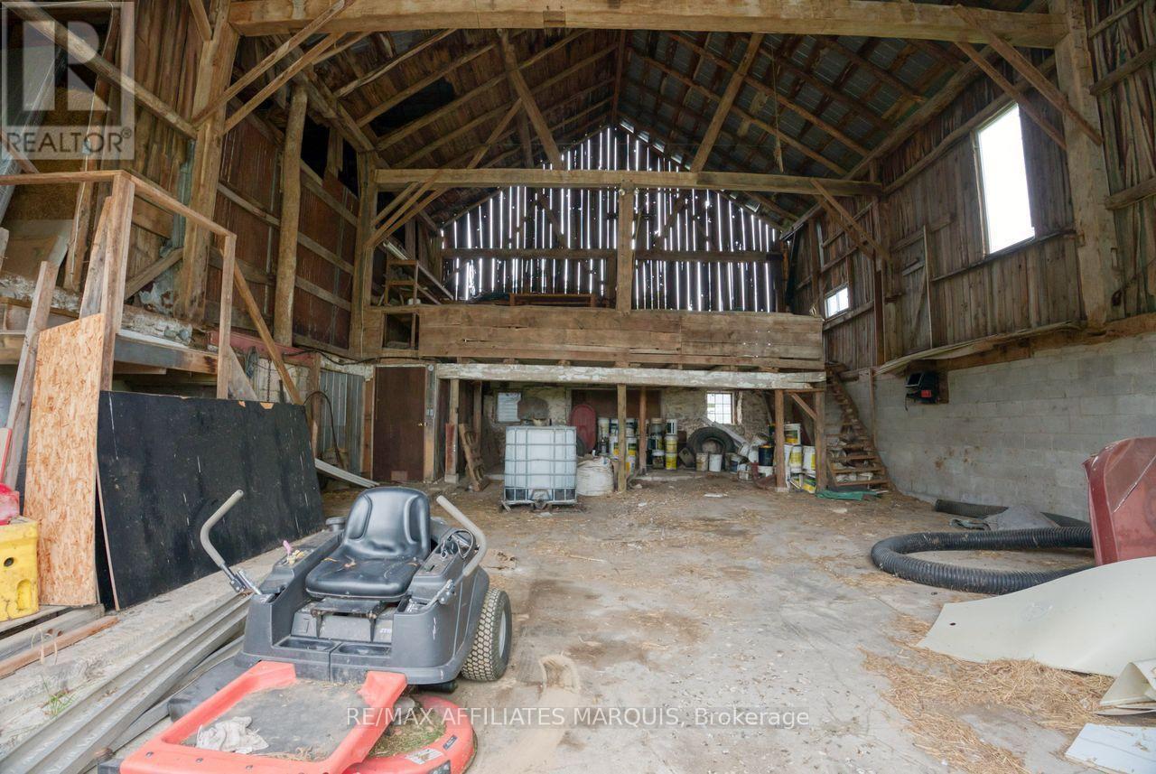 barn interior - 421 Summers Road, Rideau Lakes, ON -