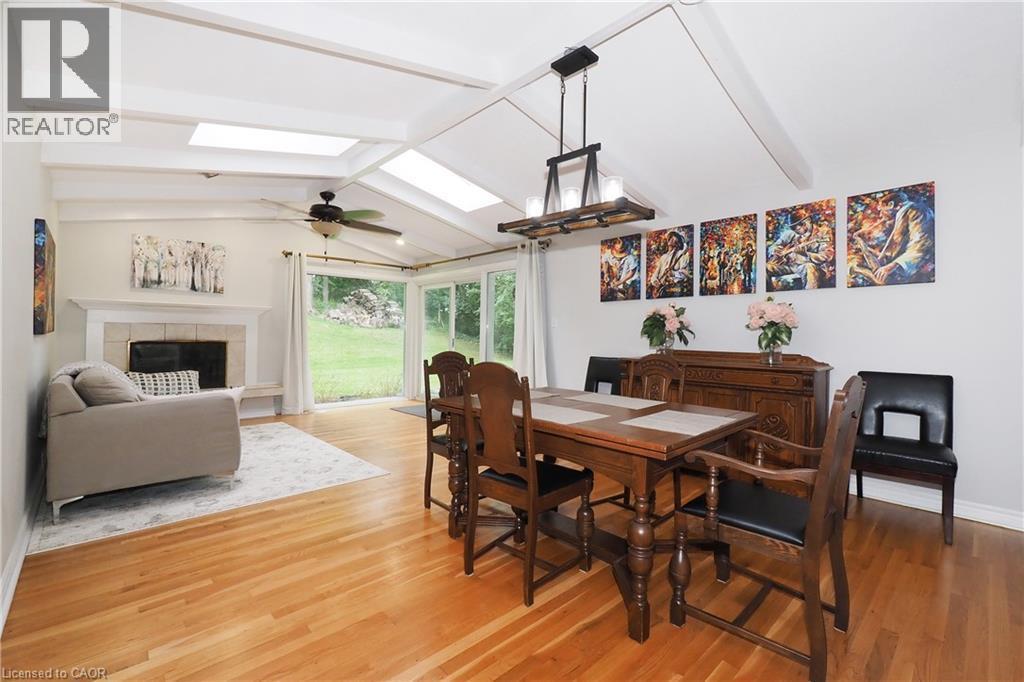 181 Lincoln Road, Waterloo, ON - Indoor Photo Showing Dining Room With Fireplace