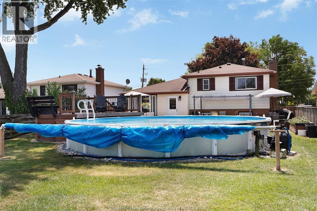 347 St. Peter Street, Belle River, ON - Outdoor With Above Ground Pool With Backyard