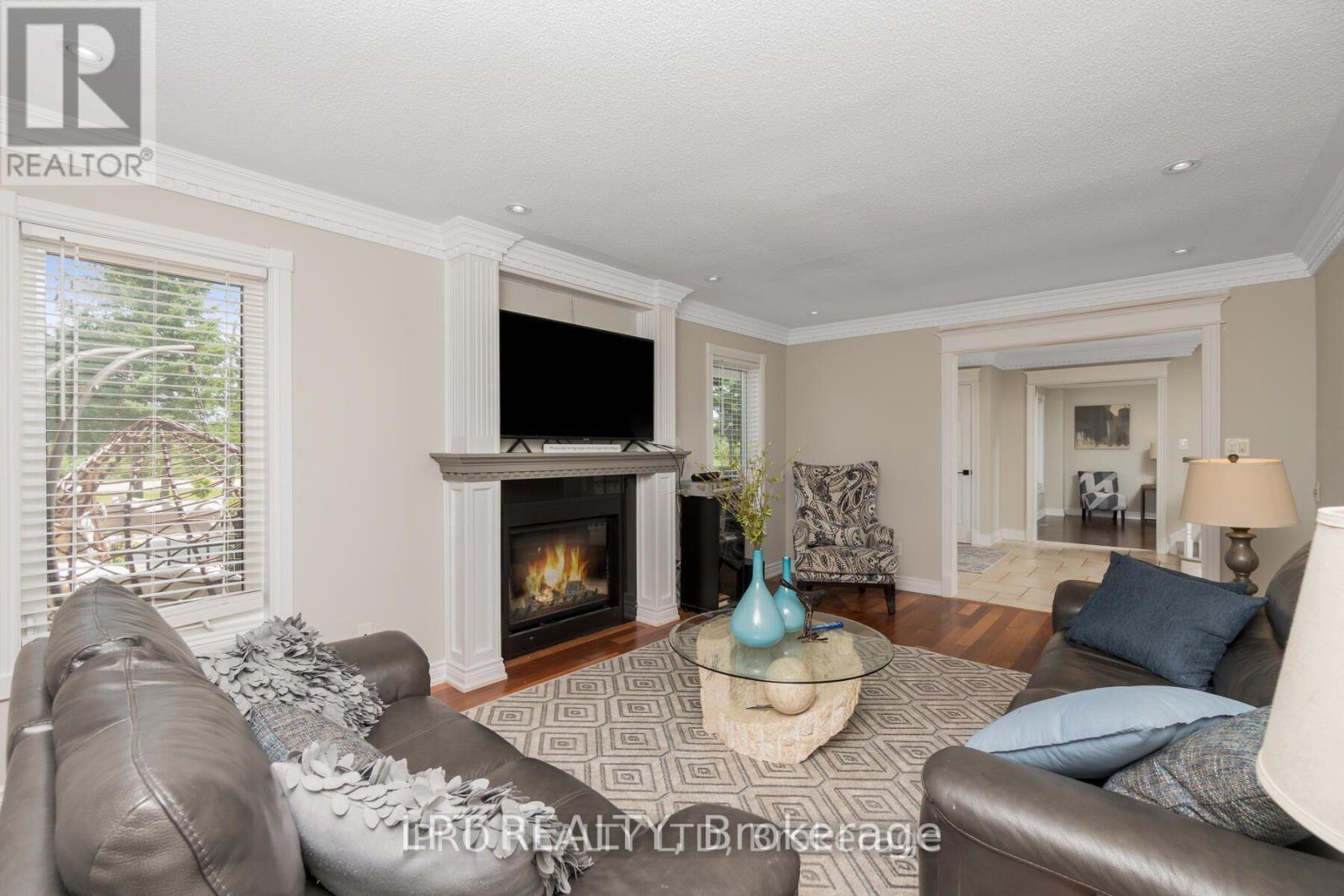 14190 Mount Hope Road, Caledon, ON - Indoor Photo Showing Living Room With Fireplace