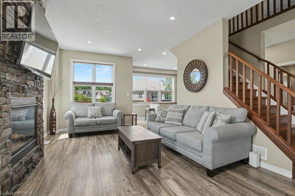 767 Lucerne Avenue, Waterloo, ON - Indoor Photo Showing Living Room With Fireplace