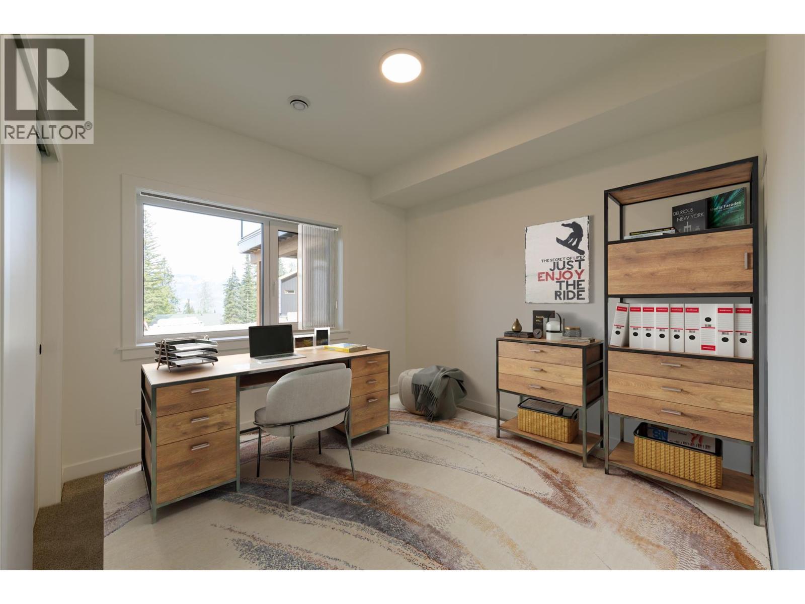 Virtually Staged - 1654 Howse Pass, Golden, BC - Indoor Photo Showing Office