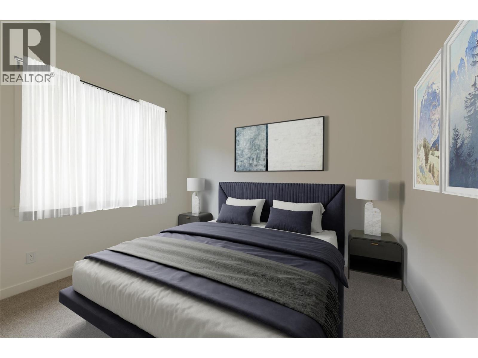 Virtually Staged - 1654 Howse Pass, Golden, BC - Indoor Photo Showing Bedroom