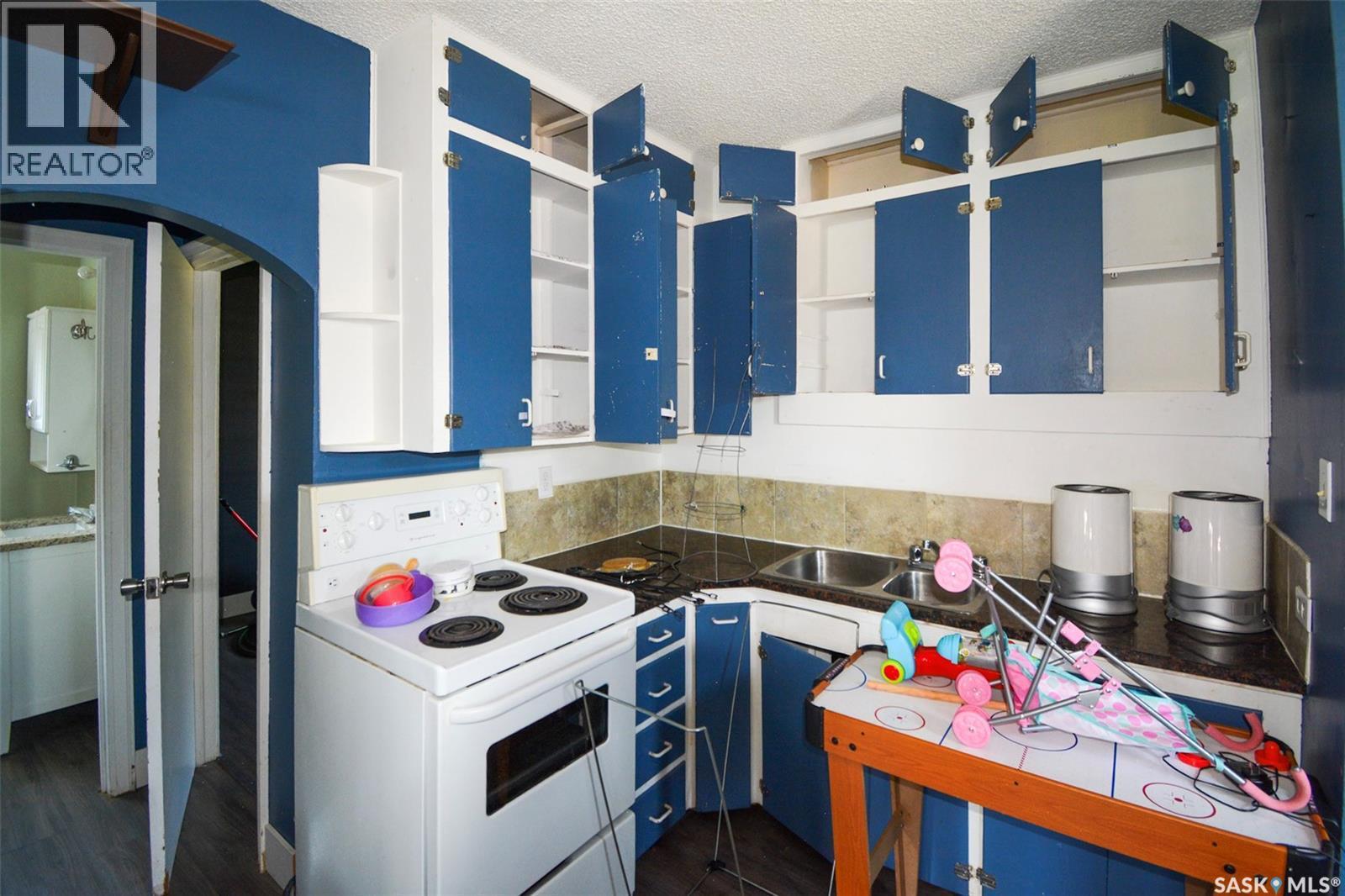 510 Assiniboia Avenue, Southey, SK - Indoor Photo Showing Kitchen With Double Sink