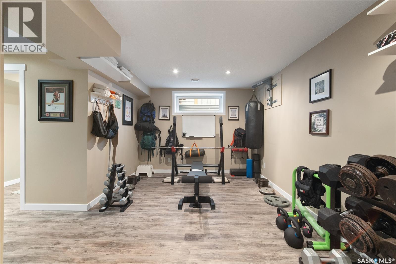 4538 Green Rock Road E, Regina, SK - Indoor Photo Showing Gym Room