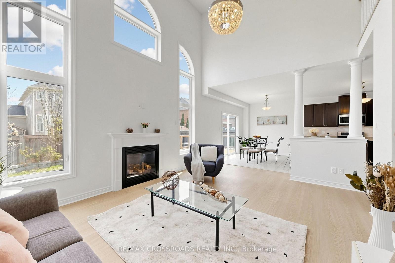 55 John Link Avenue, Georgina, ON - Indoor Photo Showing Living Room With Fireplace